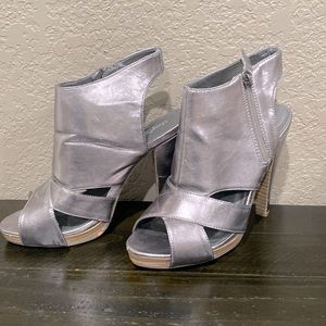 Silver High Heels